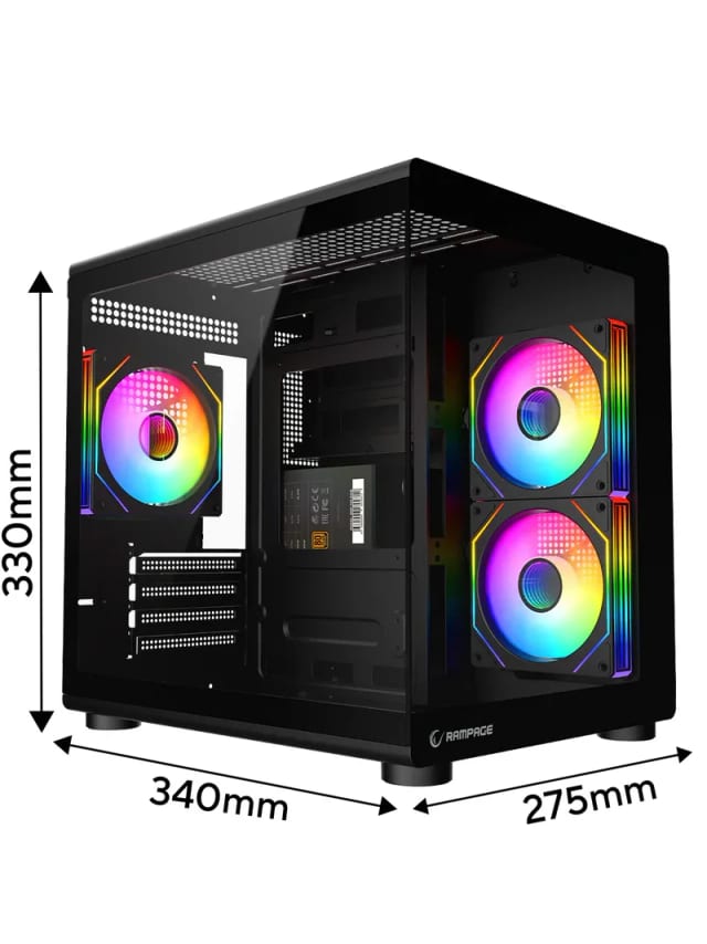MINID V1 M-ATX Temperli Camlı